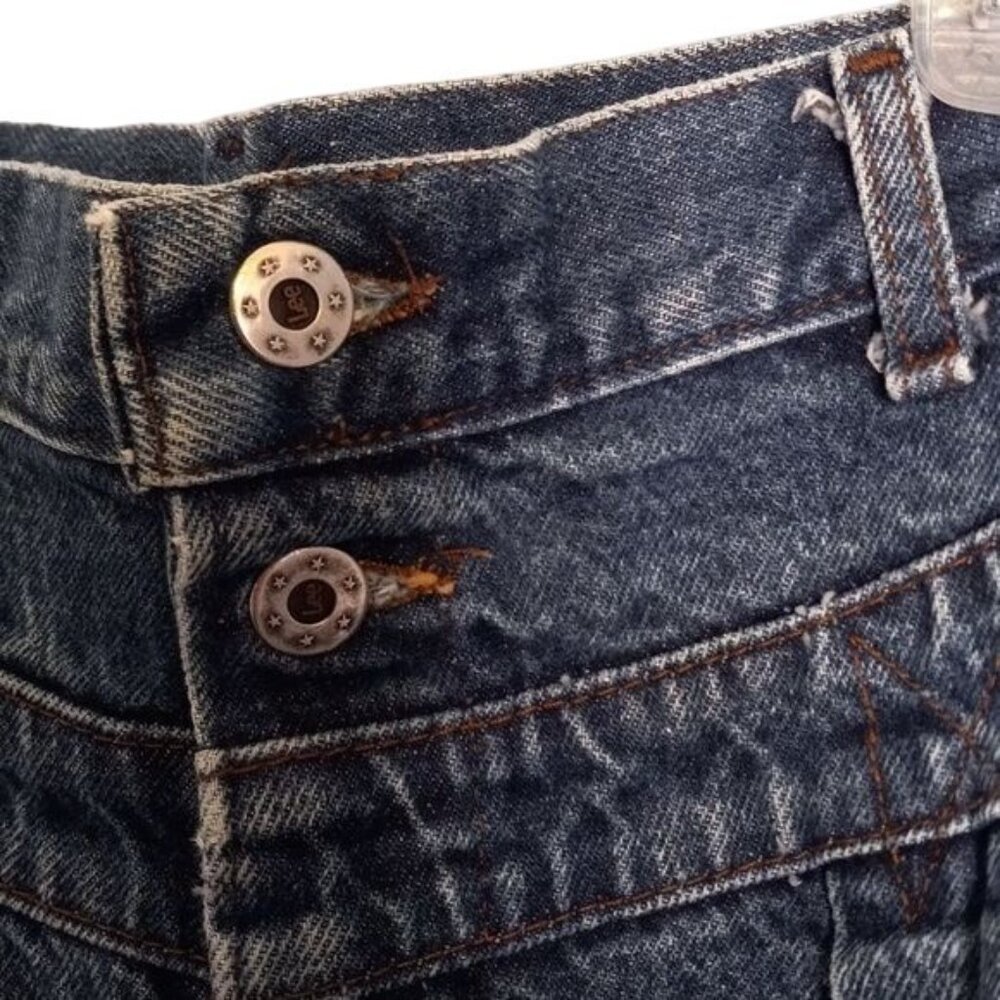 Lee Size 18 Med Jeans Womens High Waist Pleated Denim Blue Mom Vintage early 90s - Picture 5 of 9